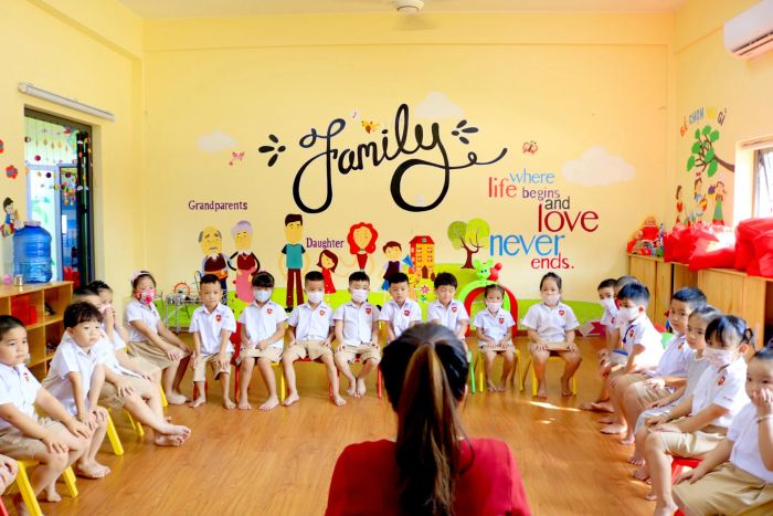 Khuôn viên xanh mát của Trường Hội nhập Quốc tế iSchool Quảng Trị