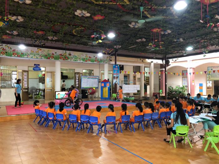 Khu vui chơi sáng tạo tại Trường Mầm non Hoa Mai thành phố Tuyên Quang