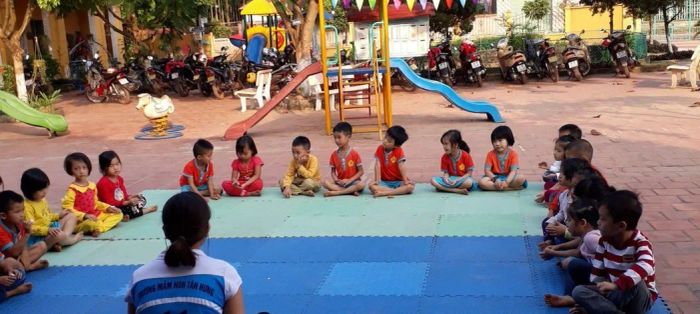 Những khoảnh khắc vui chơi đáng nhớ tại Mầm non Tân Hưng