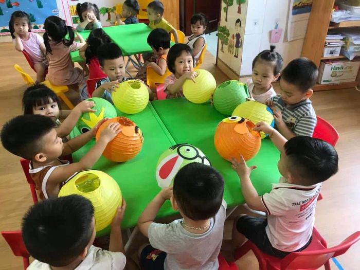 Những khoảnh khắc vui chơi hạnh phúc của bé tại Mầm non Hằng Nga