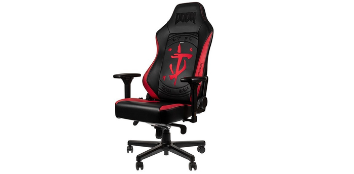 Ghế Gamer Noblechairs HERO DOOM Edition trang bị tay ghế 4D khổ lớn dễ điều chỉnh