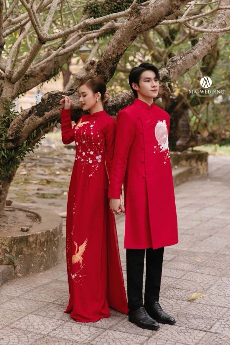 Áo dài cưới Mai Wedding - Bộ sưu tập áo dài cách tân đẹp say đắm [Hình ảnh 2]