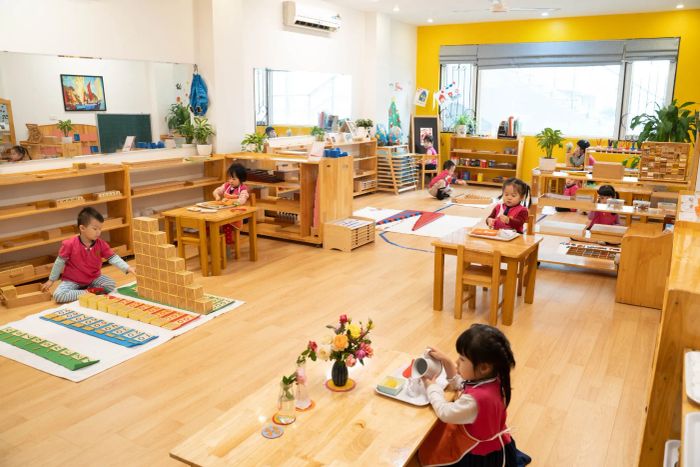 Không gian học tập Montessori chuẩn quốc tế tại Trường Mầm Non Song Ngữ Le Macaron