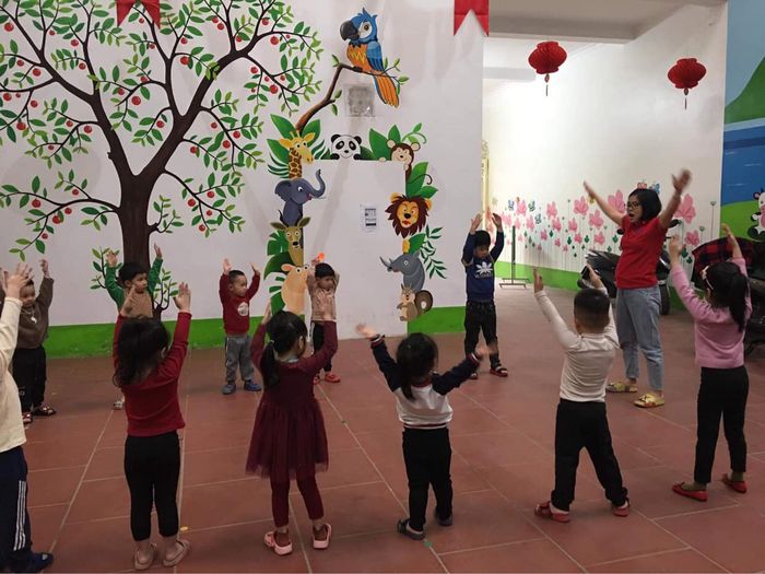 Hoạt động ngoài trời tại Mầm Non Sweety Garden