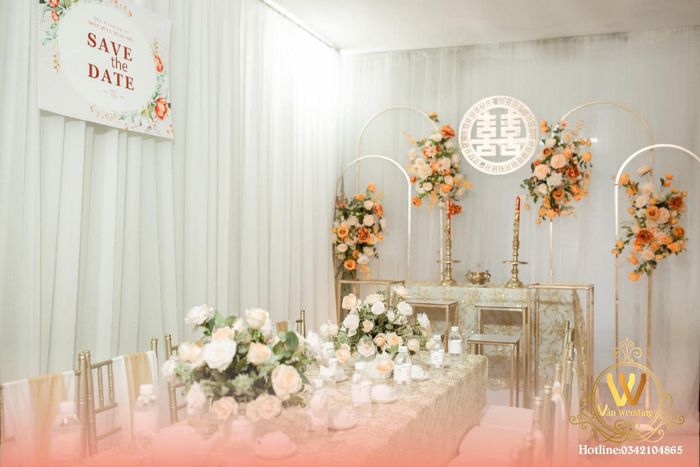 Hình ảnh backdrop cưới nghệ thuật từ Vân Wedding