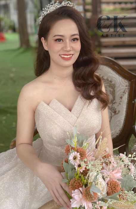 Hình ảnh tác phẩm trang điểm cô dâu của Cô Kiều Makeup