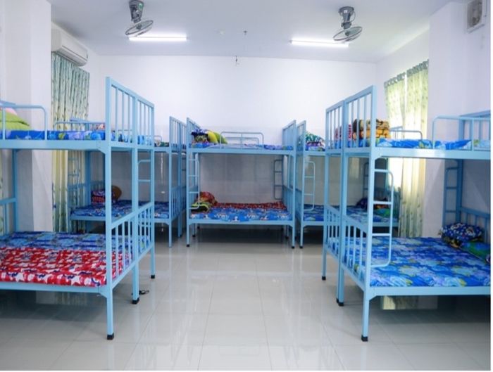 Hình ảnh khu giảng đường hiện đại tại Trường Trần Cao Vân