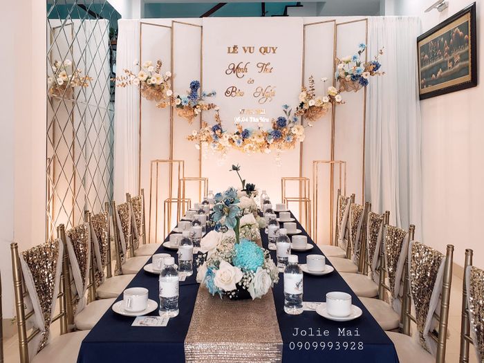 Hình ảnh backdrop cưới tinh tế từ Jolie Mai Wedding