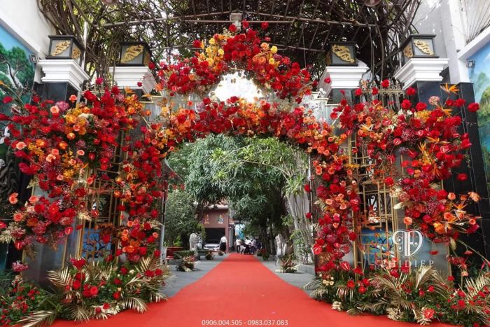 Hình ảnh không gian tiệc cưới sang trọng từ Marry House