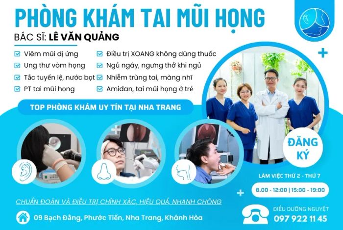 Không gian khám chữa bệnh chuyên nghiệp tại Phòng Khám BS Quảng