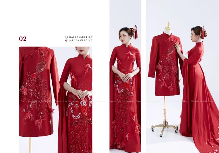 Lai Hoa Wedding - Áo dài cưới cách điệu đẹp mê ly [Hình ảnh 2]