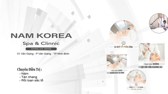 Không gian trị liệu hiện đại tại NAM KOREA Spa & Clinic