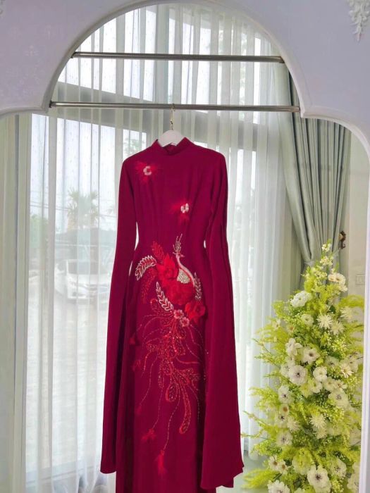 Áo Dài Thị - Tinh hoa áo dài cưới truyền thống [Hình ảnh 1]