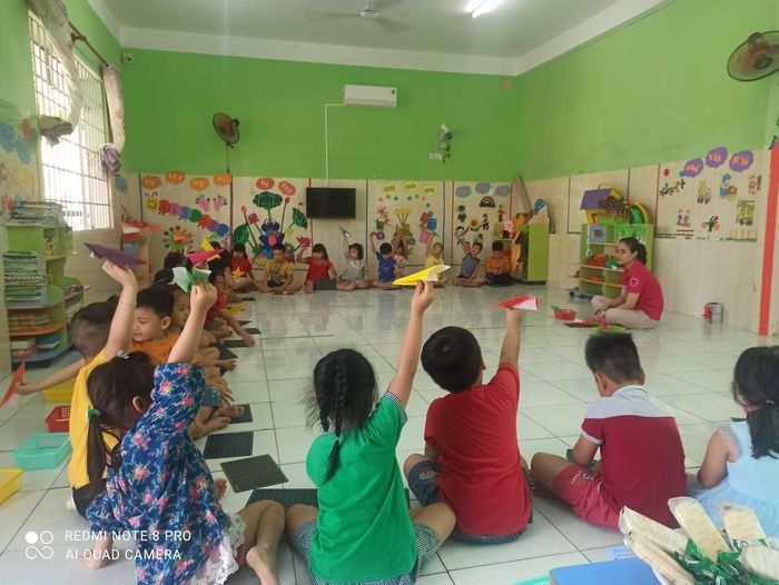 Không gian học tập đầy màu sắc tại Mầm Non Sao Việt Phú Mỹ