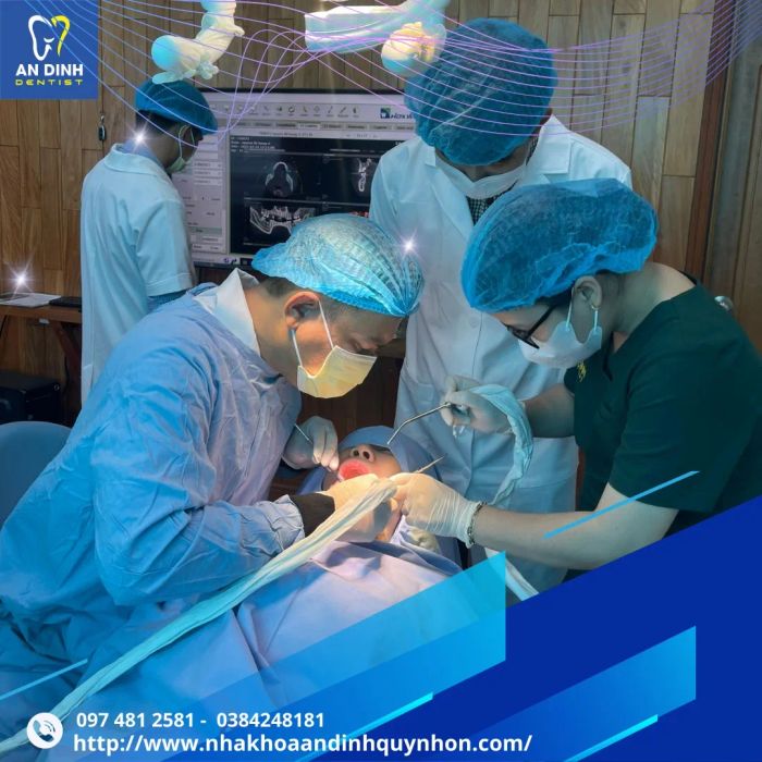 Hình ảnh thực tế về quy trình điều trị tại Nha khoa An Định