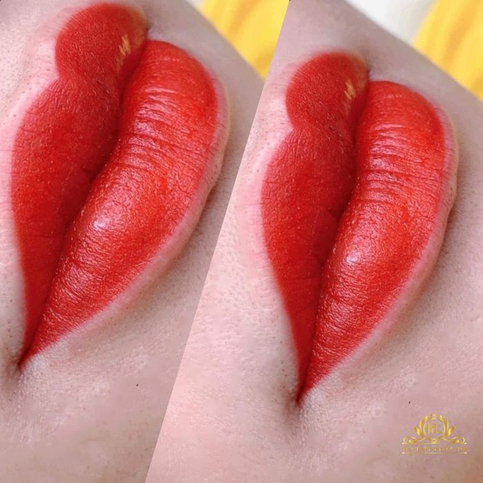 Kết quả phun môi thực tế tại Viện Thẩm Mỹ Hoa Linh Beauty