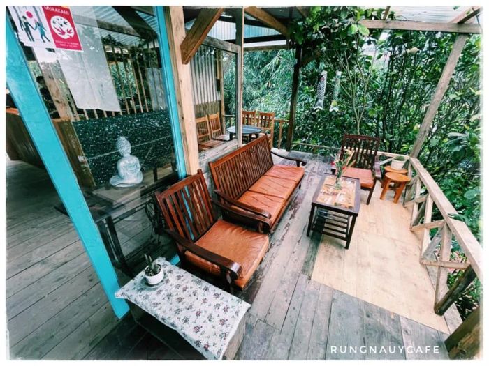 Hình ảnh RỪNG NA UY cafe - góc nhìn từ trên cao tựa tranh thủy mặc