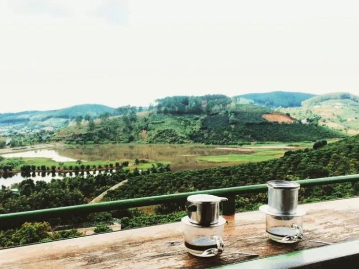 Hình ảnh Mê Linh Coffee Garden - góc nhìn toàn cảnh núi rừng