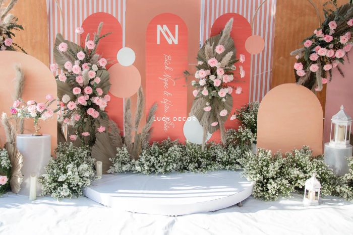 Hình ảnh không gian tiệc cưới sang trọng từ Lucy Decor