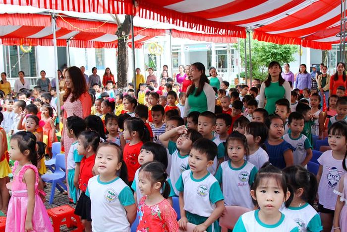 Góc sinh hoạt đầy màu sắc của các bé tại Trường Mầm Non Mỹ Xuân
