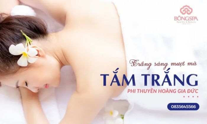 Quy trình tắm trắng chuẩn Hàn tại Bông Spa
