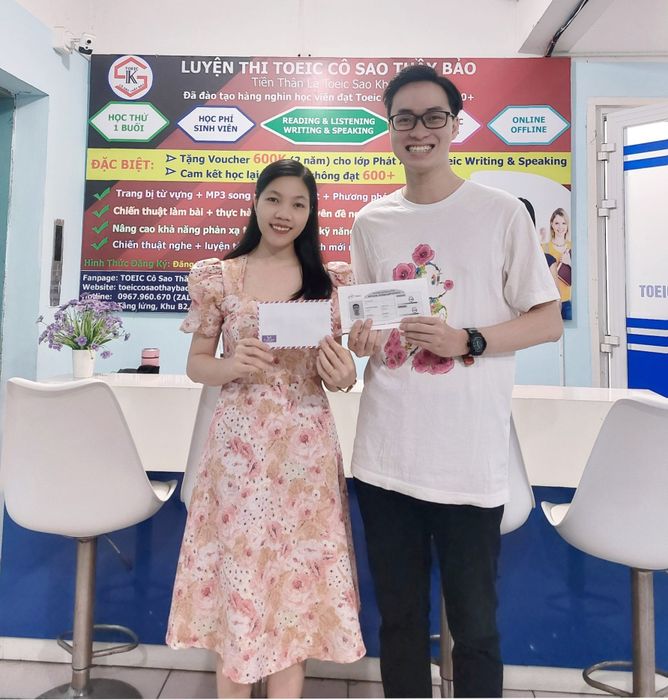 Hình ảnh hoạt động giảng dạy tại TOEIC Cô Sao Thầy Bảo