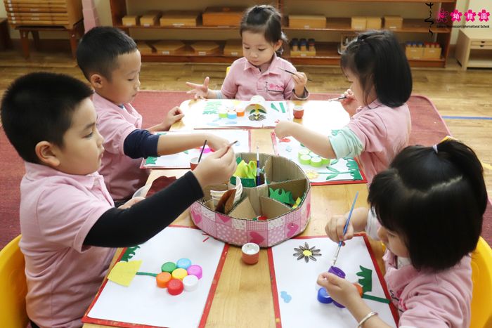 Hình ảnh lớp học Montessori tiêu chuẩn tại Sakura Thái Bình