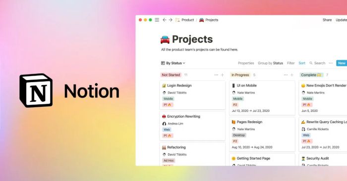 Giao diện Notion - Trải nghiệm người dùng tối ưu