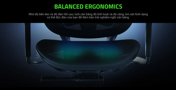 Ghế game RAZER FUJIN PRO - Fully Adjustable Mesh Gaming Chair 3