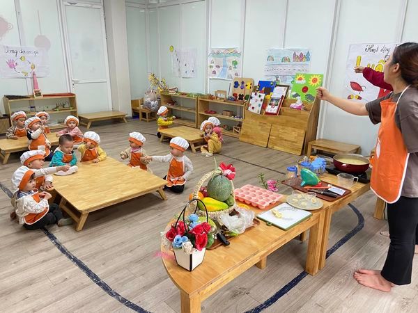 Hoạt động ngoại khóa sôi động tại Mầm non Hướng Dương