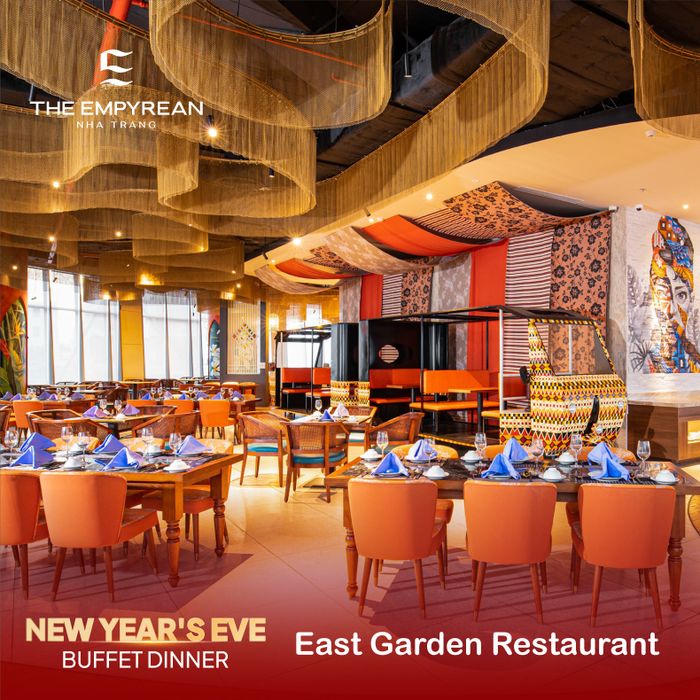 Hình ảnh không gian sang trọng tại East Garden Restaurant Nha Trang