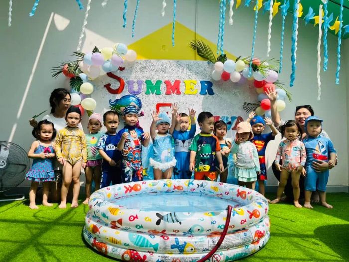 Hình ảnh lớp học Montessori tiêu chuẩn tại Trường Mầm Non Mặt Trời Bé Con
