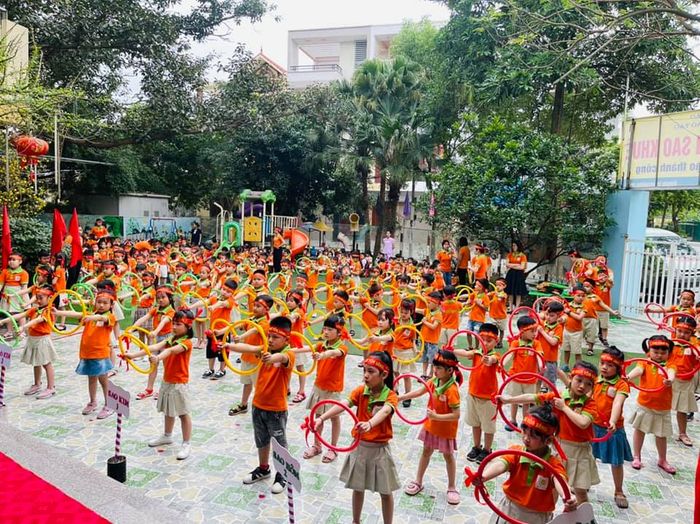 Trường Mầm non Sao Khuê Hưng Yên - Khoảnh khắc đầu tiên: Ngắm nhìn không gian học tập tràn ngập ánh sáng và niềm vui của các bé