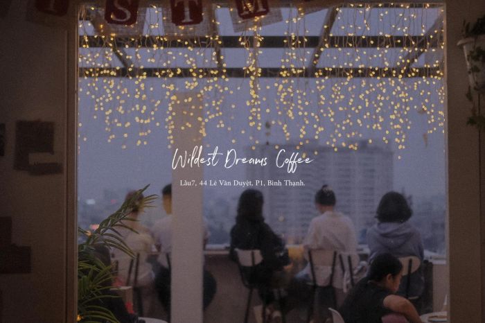 View thành phố từ Wildest Dreams Coffee