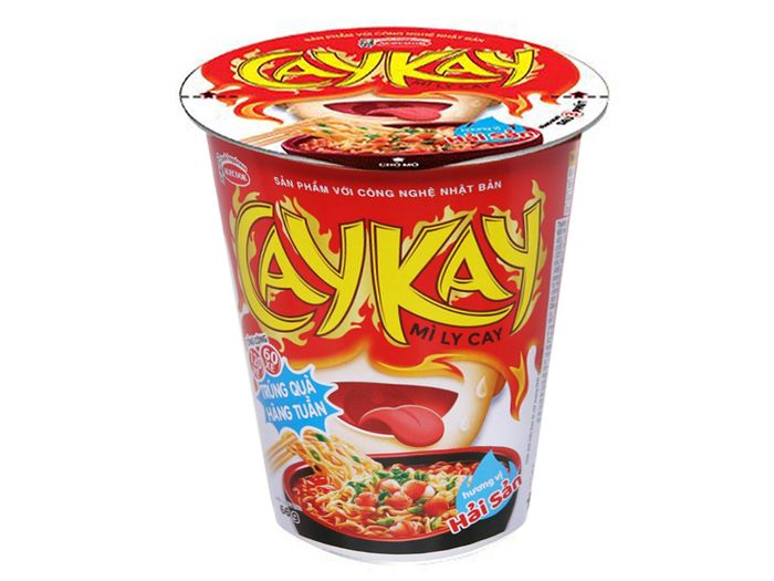 Hình ảnh mì ly Caykay hải sản - Sắc vàng quyến rũ
