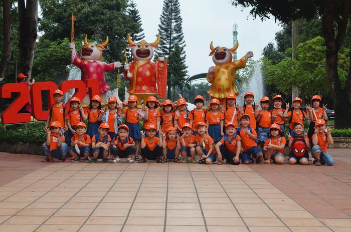 Hình ảnh lớp học sáng tạo tại Trường Mầm non Hoa Hồng
