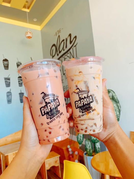 Papaya Milk Tea & Coffee - Không gian 'sống ảo' đầy màu sắc cho giới trẻ