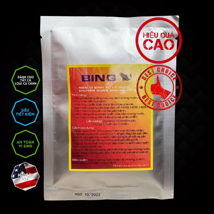Hình ảnh thực tế Men Vi Sinh Bingo - Công nghệ Mỹ thuần khiết