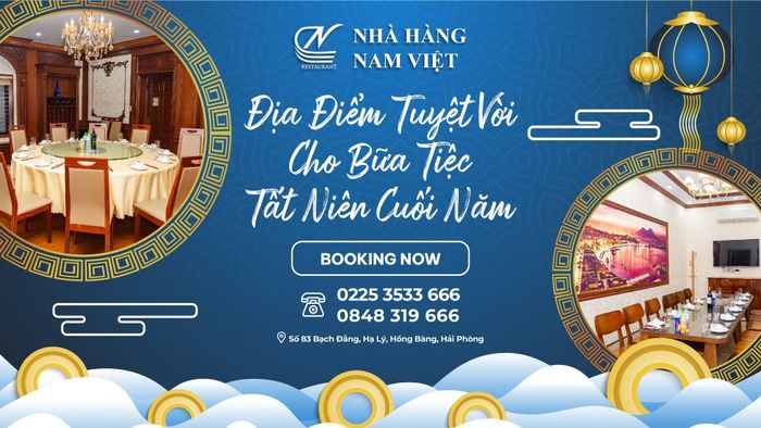 Không gian ấm cúng tại nhà hàng Nam Việt
