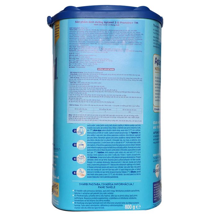 Hình ảnh minh họa Sữa Aptamil Đức số 3 800g