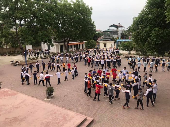 Góc nhìn mới về khuôn viên xanh - sạch - đẹp của Trường THCS Thanh Bình