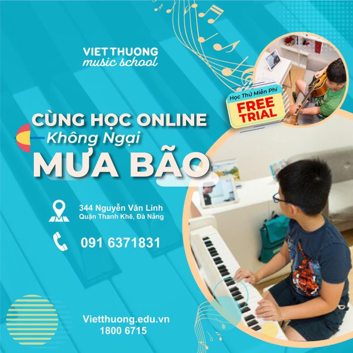 Phòng học piano hiện đại tại Việt Thương Music School