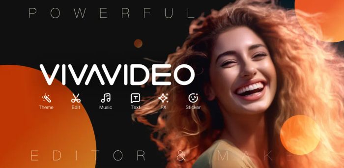 VivaVideo - Giao diện chỉnh sửa video sáng tạo