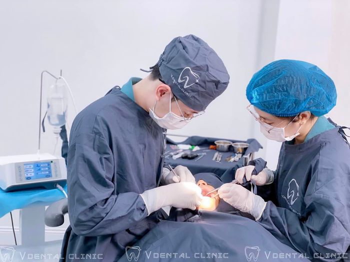 Không gian hiện đại và tiện nghi tại Nha Khoa Thẩm Mỹ V - V Dental Clinic