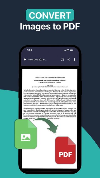 Hình ảnh demo tính năng Scan tài liệu phiên bản 2