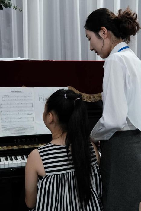 Phòng học piano hiện đại tại Trung tâm Hoa Anh