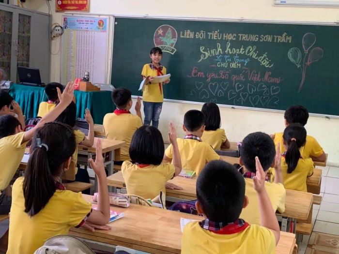 Cơ sở vật chất hiện đại tại Trường Tiểu học Trung Sơn Trầm