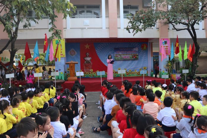 Không gian xanh mát tại Trường Tiểu học Bùi Thị Xuân (Ảnh 3)