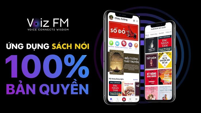 Giao diện ứng dụng Voiz FM