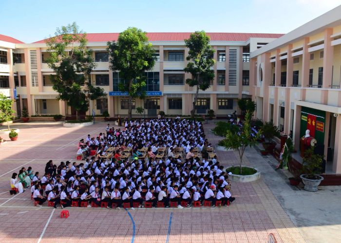 Cơ sở vật chất hiện đại của Trường THCS Đại Phước